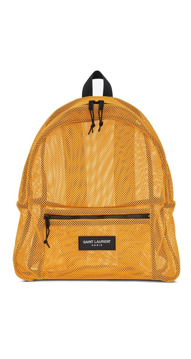 Mochila em mesh e nylon, € 795, Saint Laurent