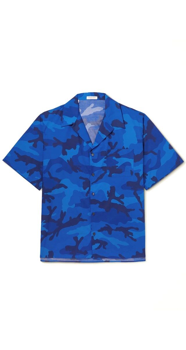 5. Camisa em popelina de algodão estampado, € 750, Valentino