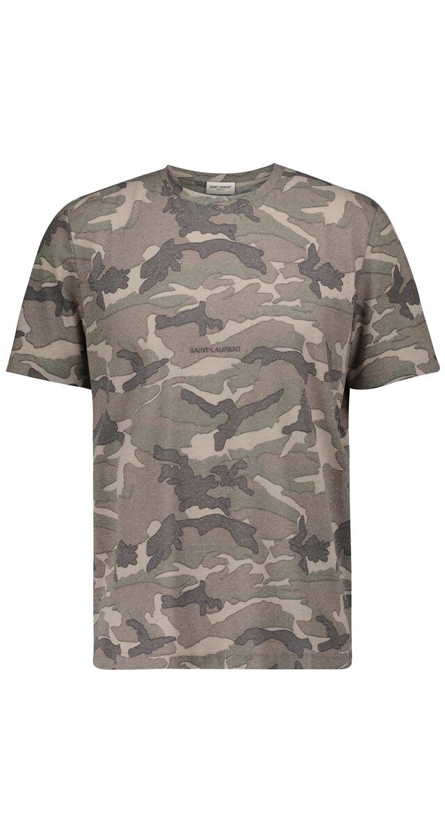 8. T-shirt em algodão estampado, € 320, Saint Laurent