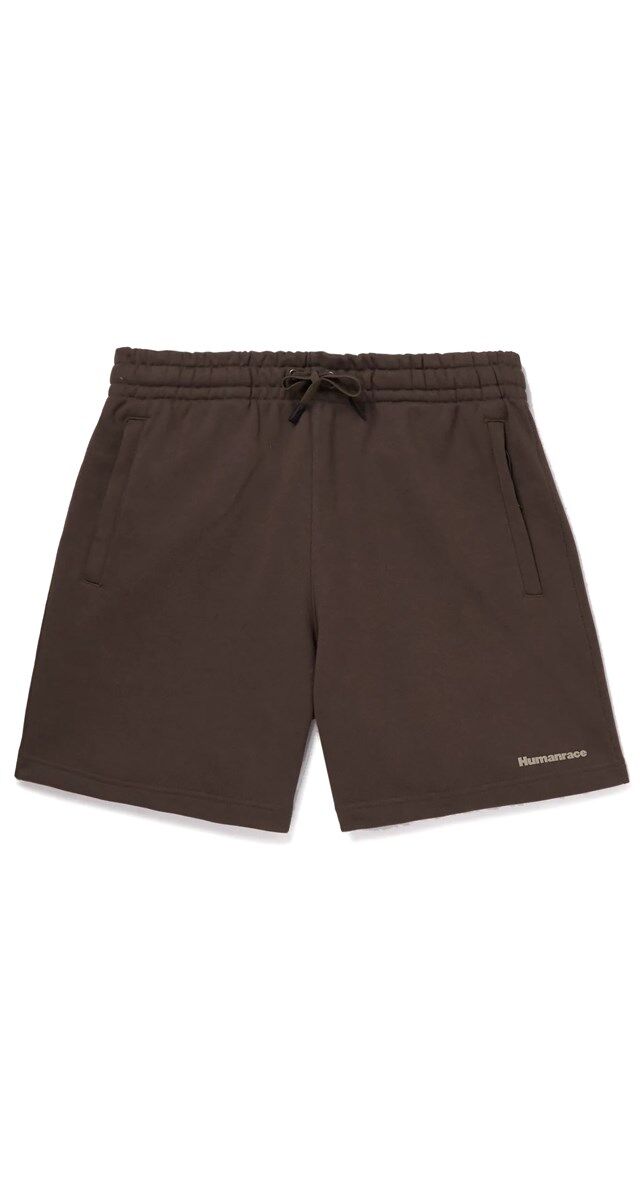 Calções em malha de algodão, € 80, Pharrell Williams + Adidas Originals