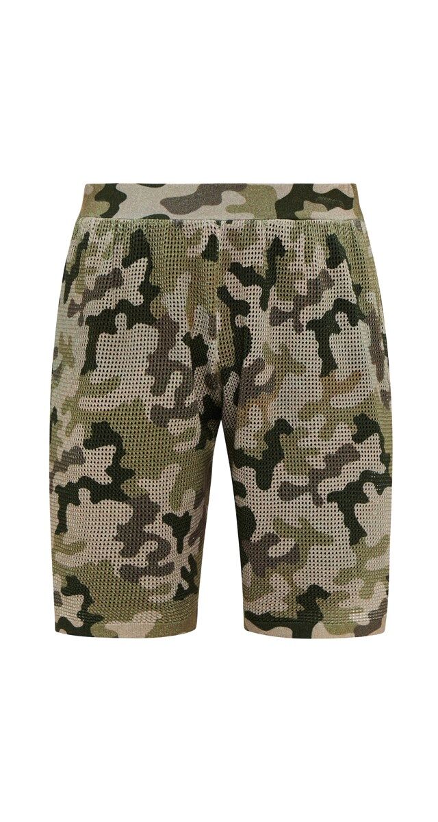 Calções em mesh estampado, € 635, Dries Van Noten