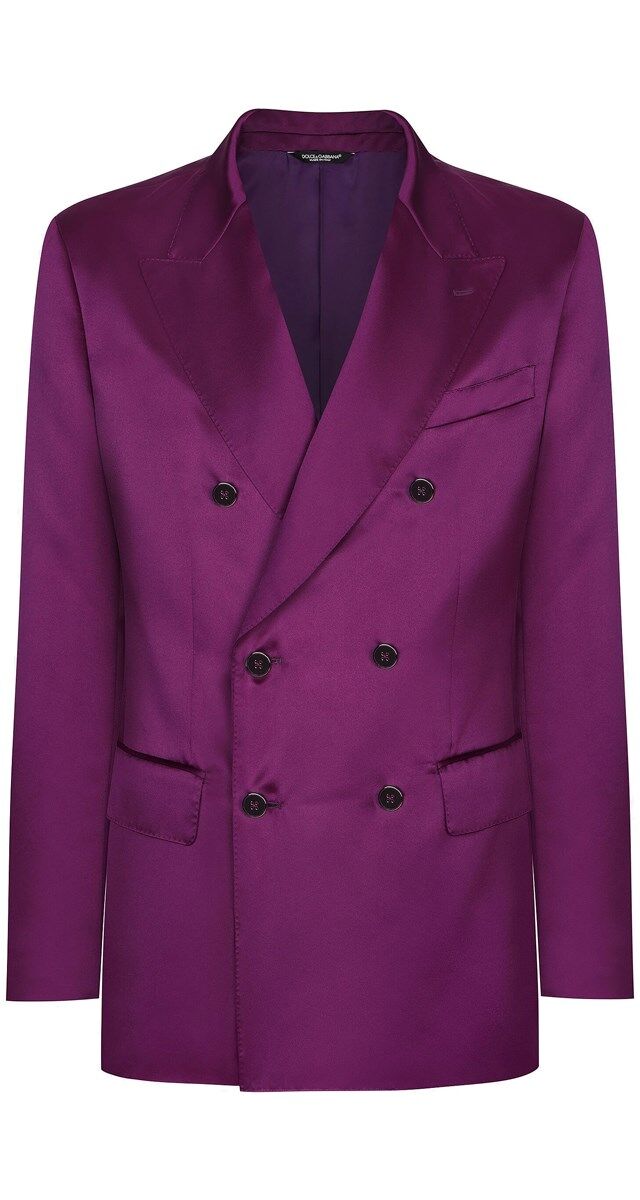 Blazer em cetim, € 1750, Dolce & Gabbana