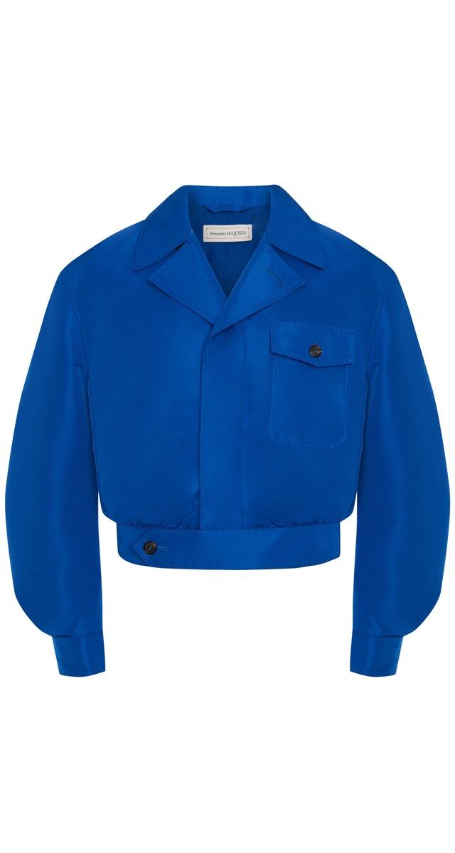 Bomber em cetim, € 1340, Alexander McQueen