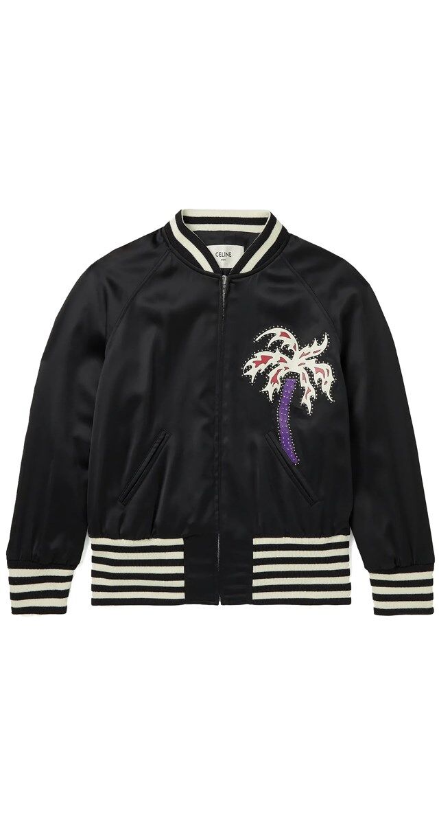 Blusão em cetim bordado, € 2400, Celine Homme