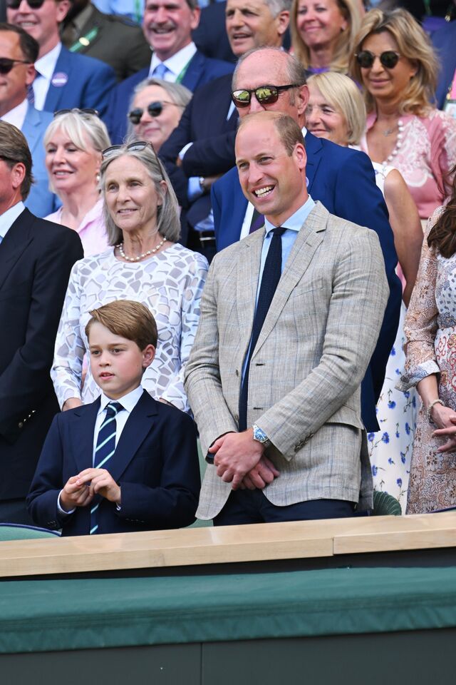 Príncipe William com o filho príncipe George