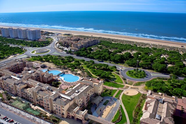 Vista aérea do Punta Umbría Beach Resort