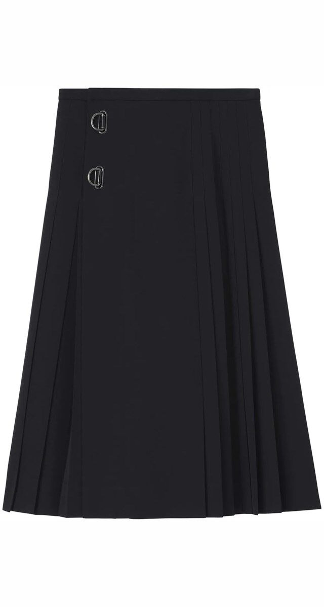 Saia em lã fria, €760, Burberry