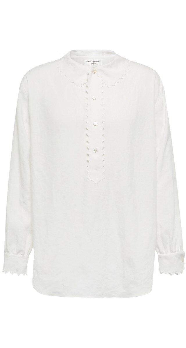 Túnica em linho, €1390, Saint Laurent
