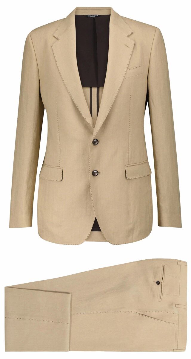 Fato em linho, €2150, Dolce & Gabbana