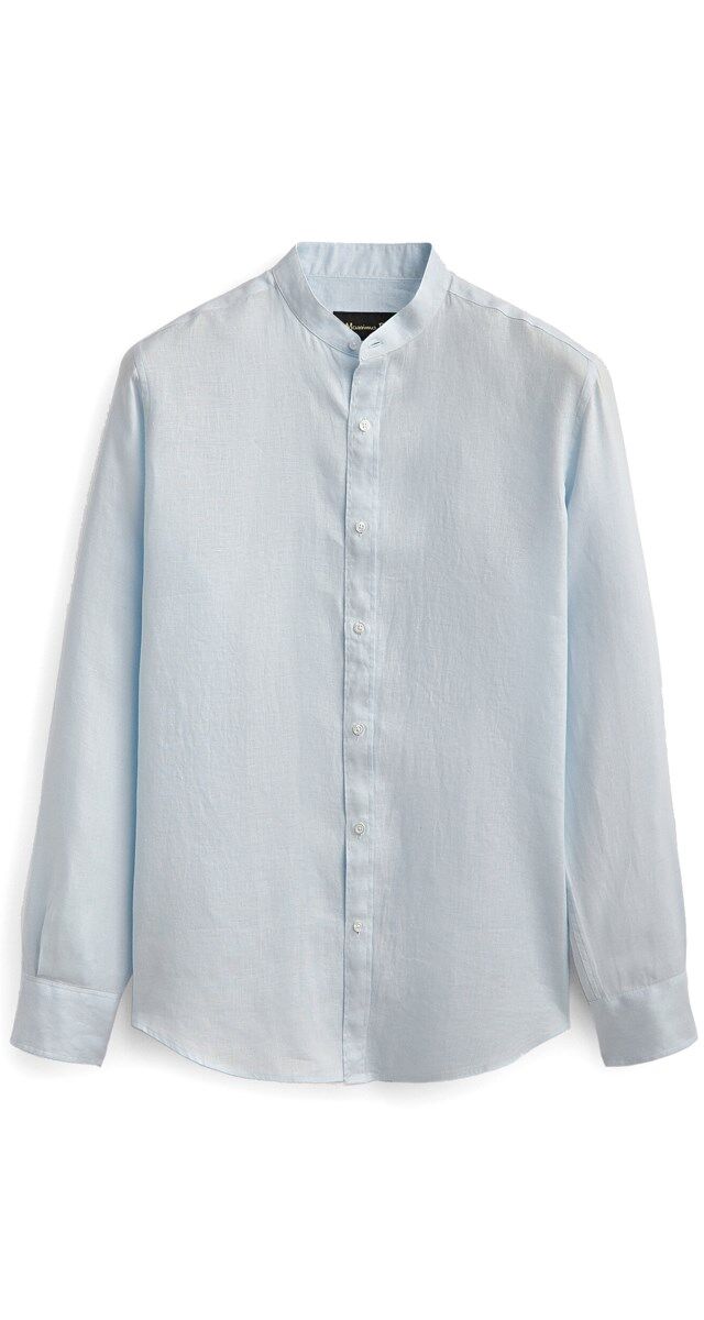 Camisa em linho, €39,95, Massimo Dutti