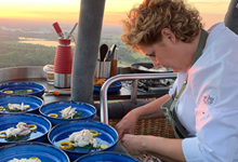 Chegou o primeiro restaurante num balão de ar quente do mundo