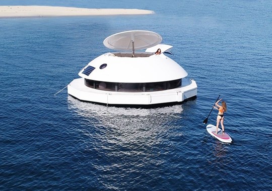 Anthénea, a suíte de luxo que flutua no oceano 