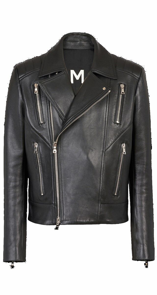 Blusão em pele, €2690, Balmain