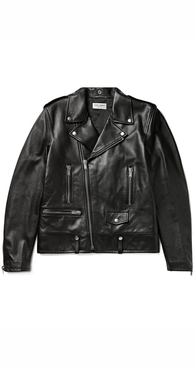 Blusão em pele, €3590, Saint Laurent