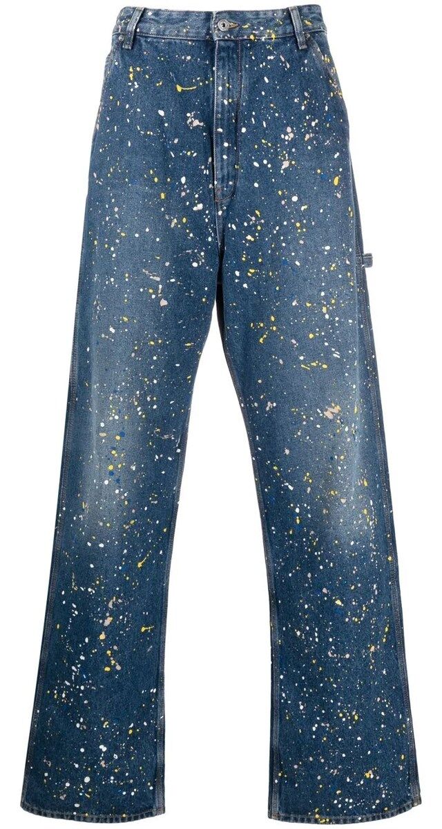 Calças de ganga pintadas, €745, Off-White