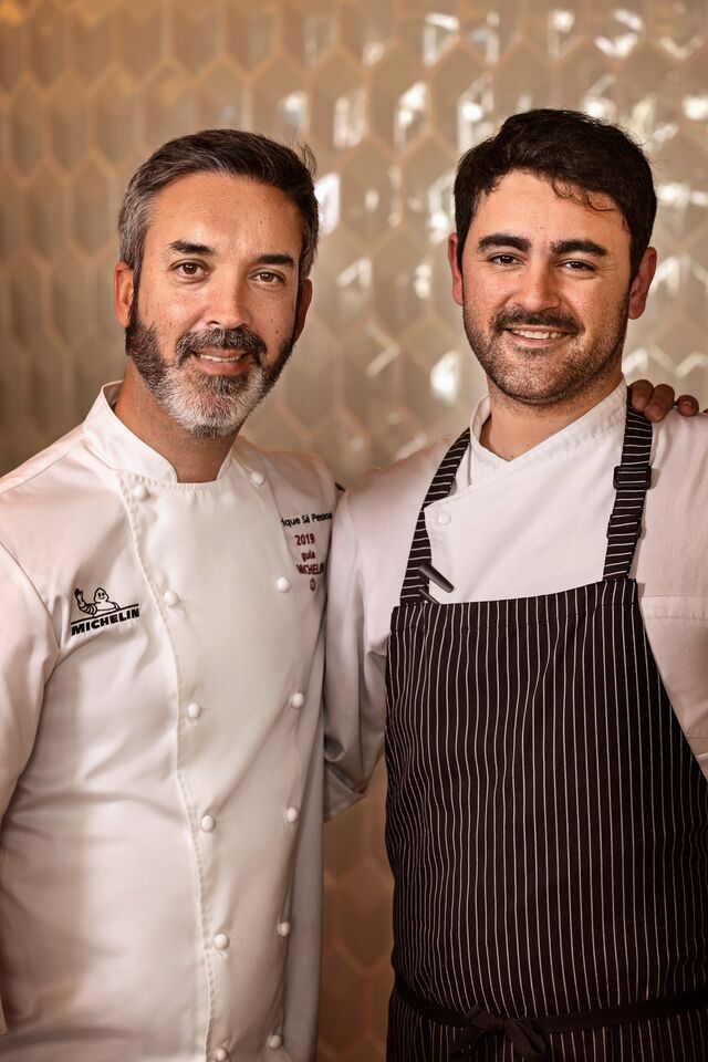 Chef Henrique Sá Pessoa e Souschef João Gama
