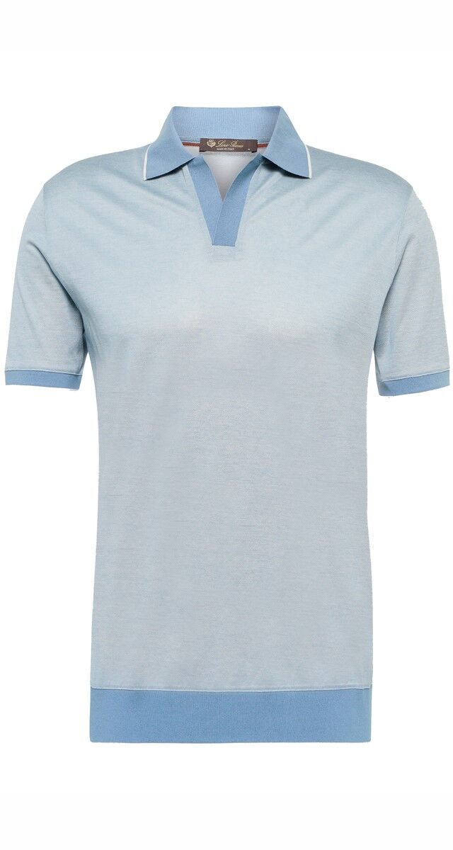 Polo em algodão, €490, Loro Piana