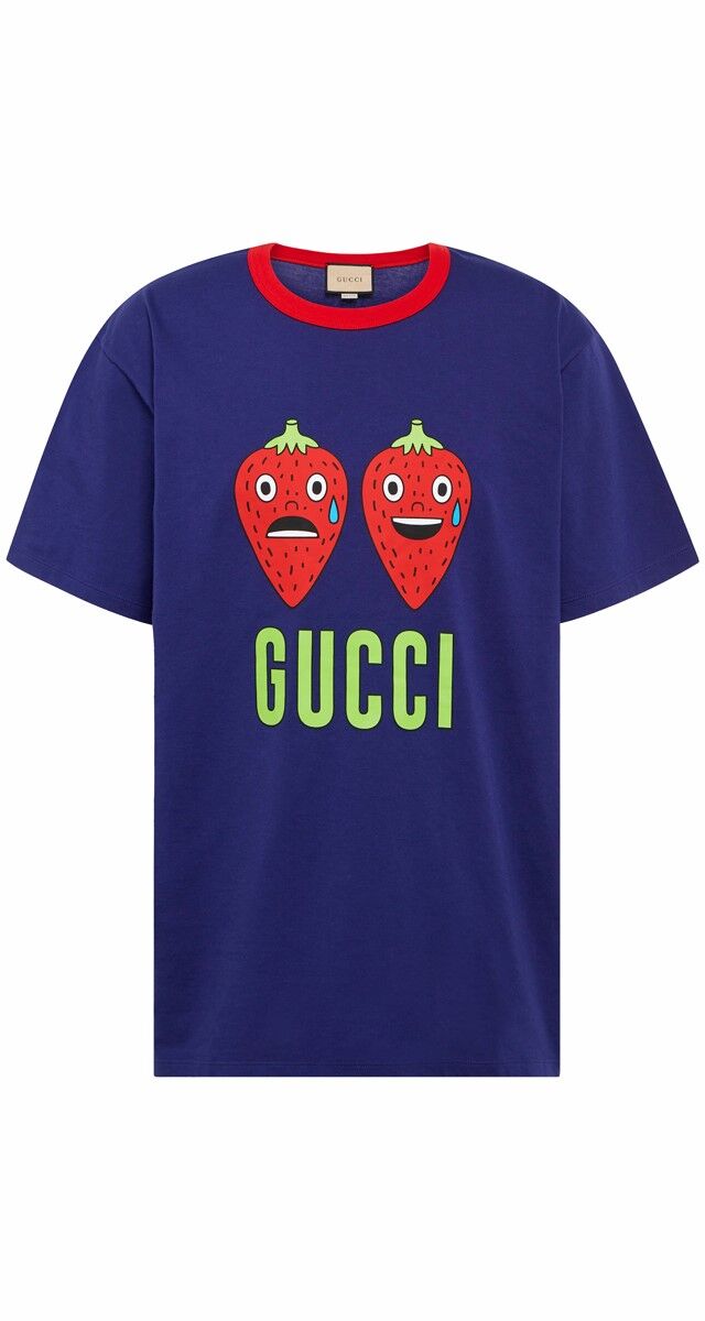 T-shirt em algodão estampado, €480, Gucci