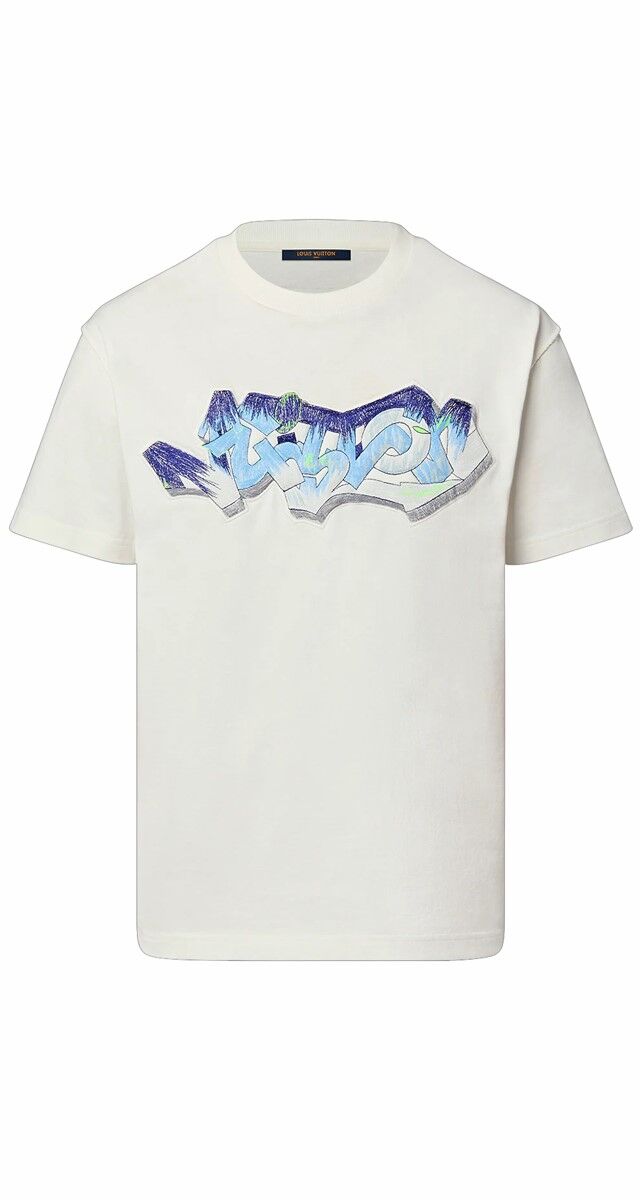T-shirt em algodão bordado, €690, Louis Vuitton