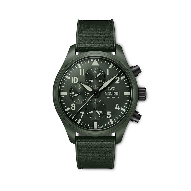 Modelo Woodland da linha de relógios Top Gun Pro Pilot da IWC