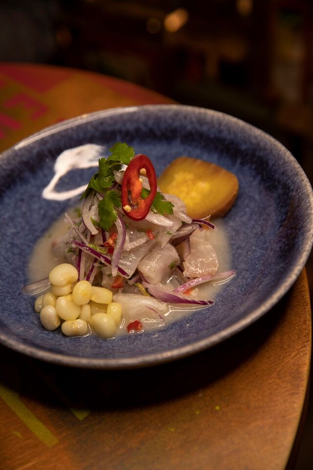 A ceviche do El Clandestino
