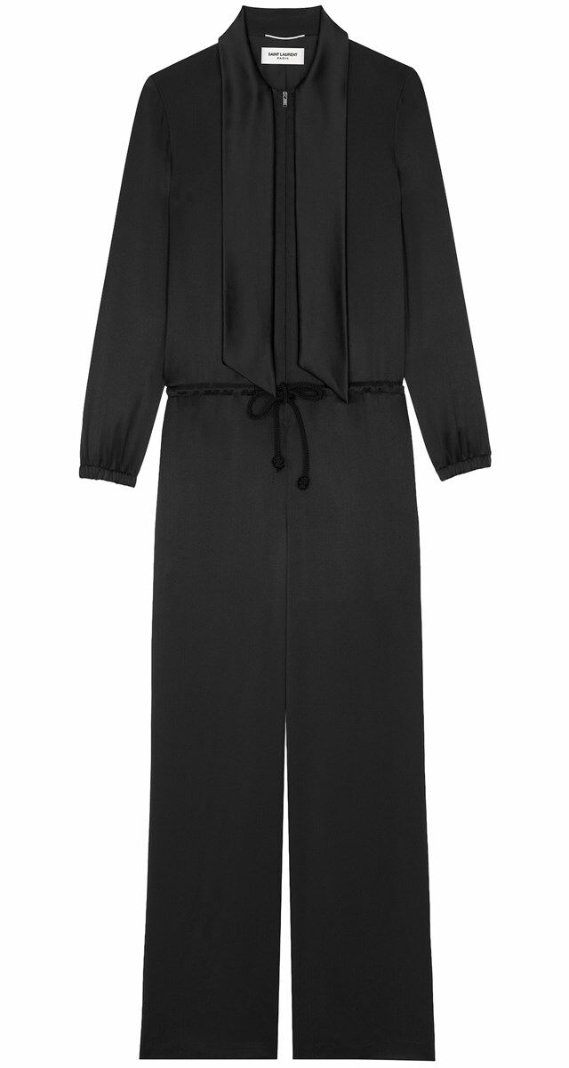 Macacão em seda, € 3990, Saint Laurent