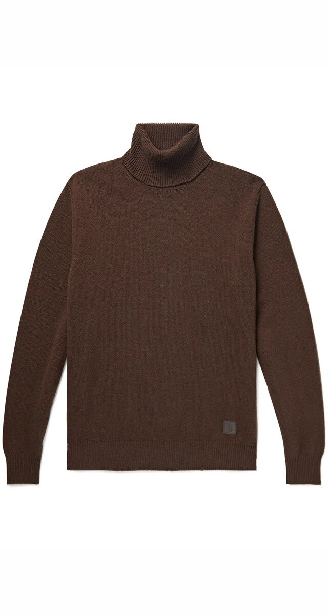 Camisola em malha de lã virgem e caxemira, € 490, Tod’s