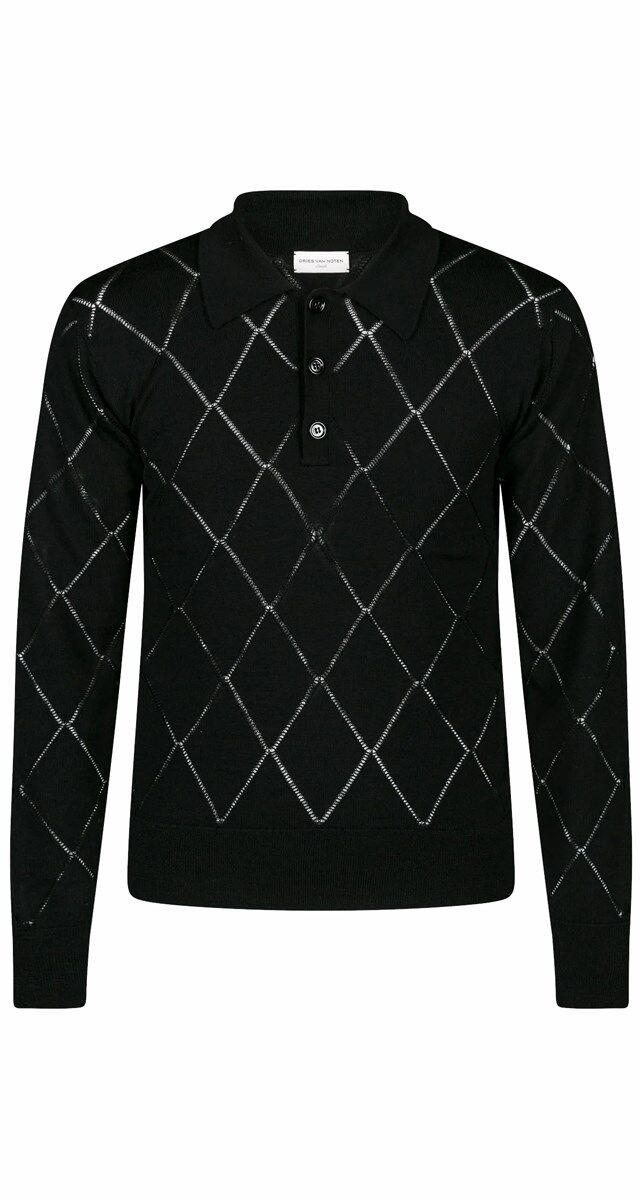 Polo em lã merino, € 535, Dries Van Noten