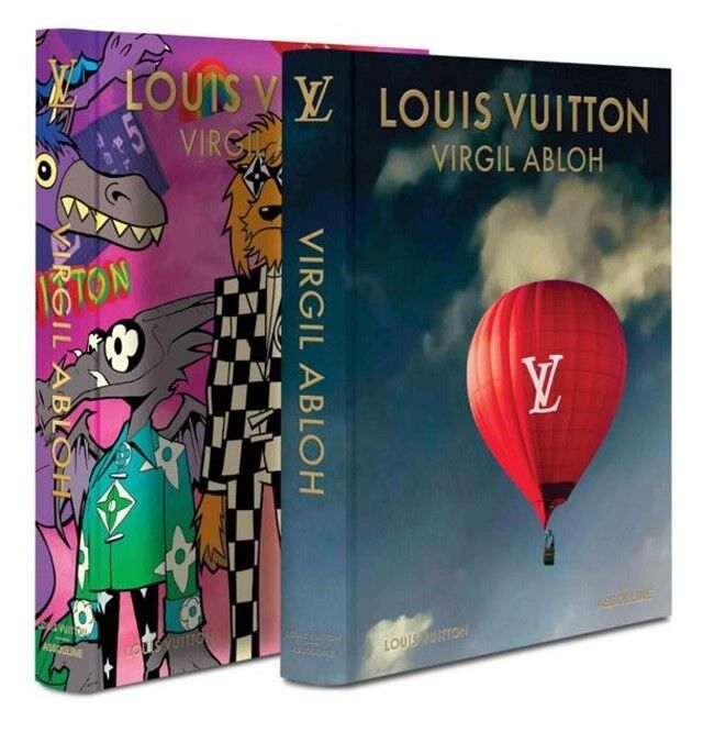 As duas capas colecionáveis do livro na edição 'Classic': a primeira com a fotografia do desfile primavera/verão 2022 da Louis Vuitton; a segunda com uma ilustração do artista Reggieknow, que criou personagens para o desfile primavera/verão 2021 de Abloh para a Louis Vuitton