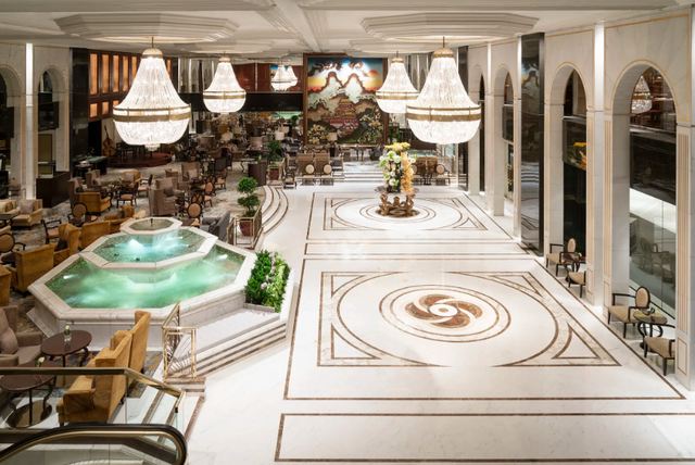 Lobby do Hotel Kowloon Shangri-La