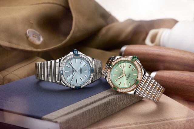 Super Chronomat Automatic 38 em azul glaciar e verde menta