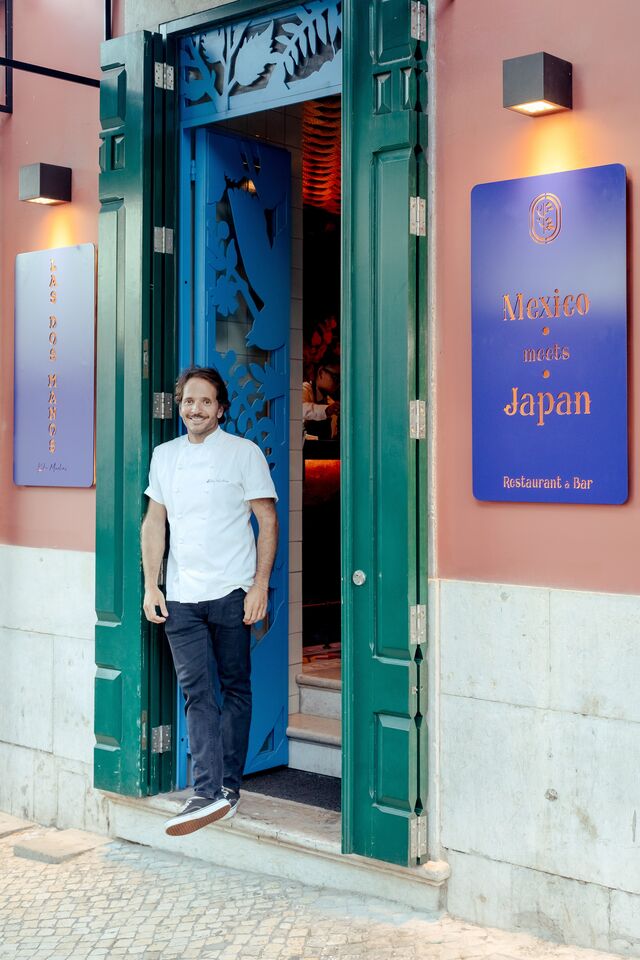 Chef Kiko Martins no restaurante Las Dos Manos