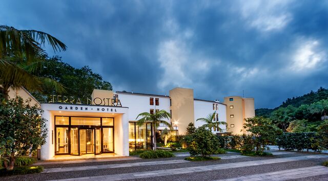 A entrada do Terra Nostra Garden Hotel