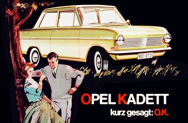Publicidade dos anos 60 ao Opel Kadett