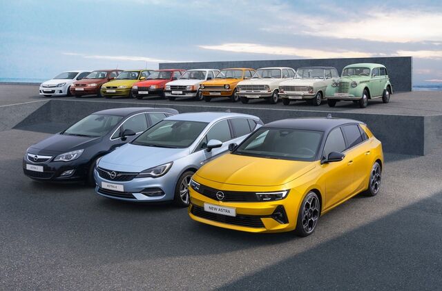 Do Opel Kadett ao Opel Astra