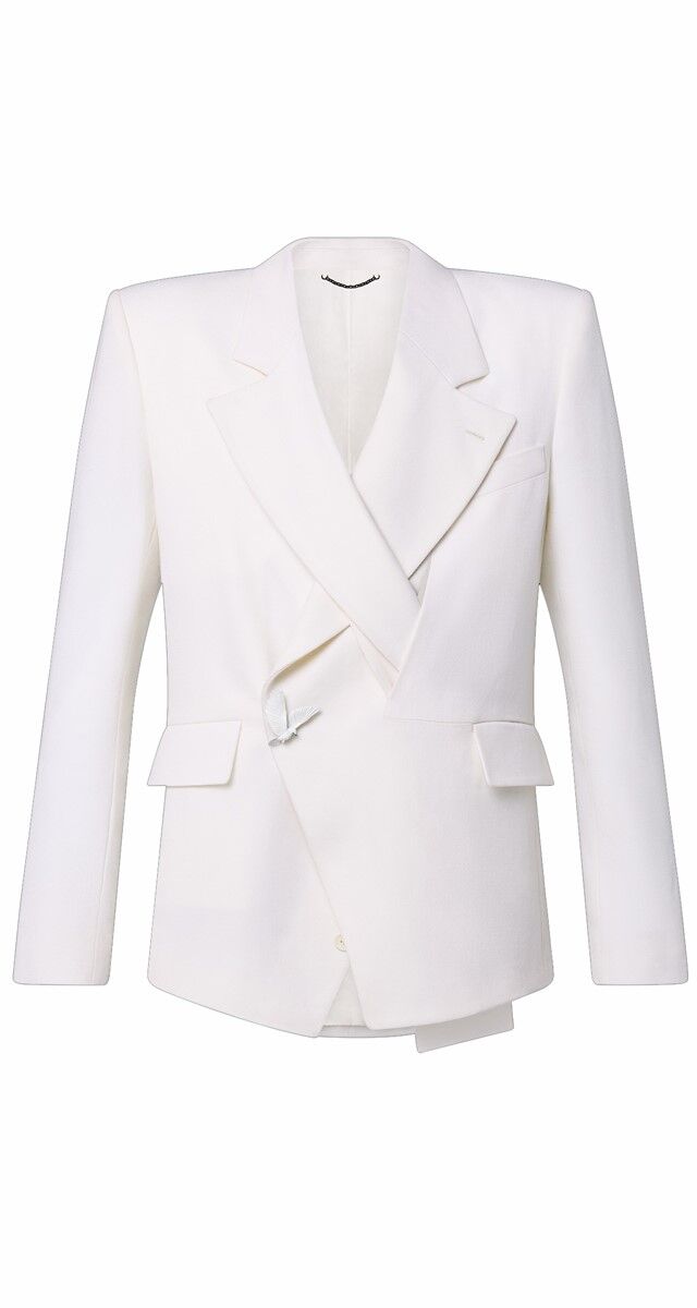 Blazer trespassado em lã, €2990, Louis Vuitton.