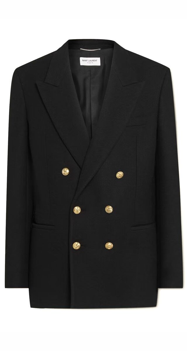 Blazer em lã, €2690, Saint Laurent.