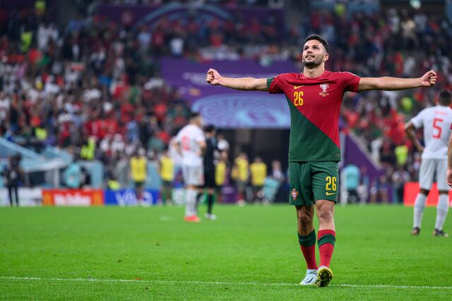 Gonçalo Ramos no jogo Portugal - Suíça no Campeonato do Mundo da FIFA Qatar 2022, 6 de dezembro de 2022.
