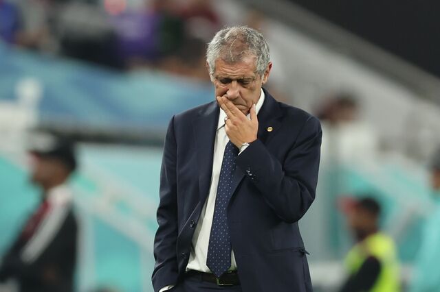 Fernando Santos durante o jogo Portugal - Marrocos da Copa do Mundo da FIFA Catar 2022 em Doha, 10 de dezembro de 2022.