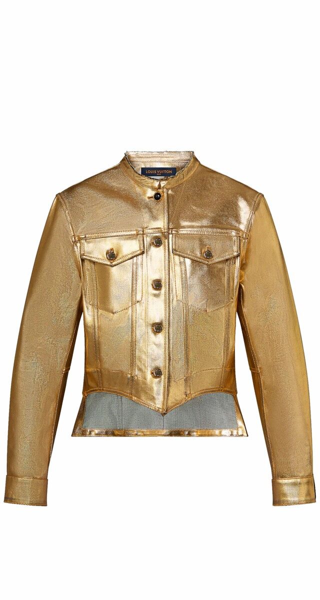 Blusão em algodão metalizado, €2880, Louis Vuitton.