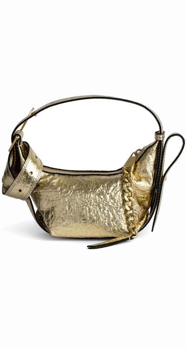 Carteira em pele metalizada, €595, Zadig & Voltaire.