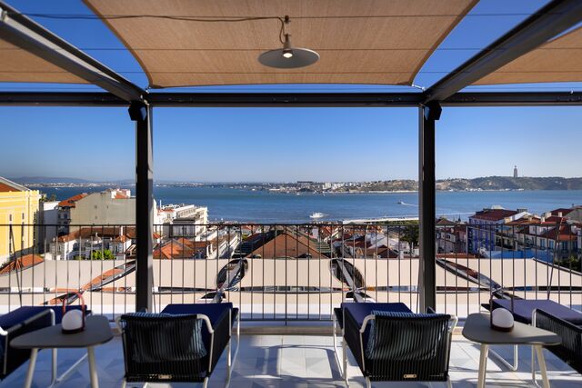 A vista do Rooftop.