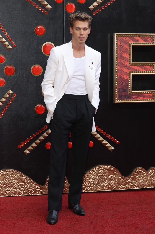 Austin Butler no visionamento especial do filme 'Elvis' em maio, Londres.