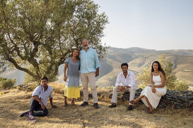 Cristiano van Zeller com a família.