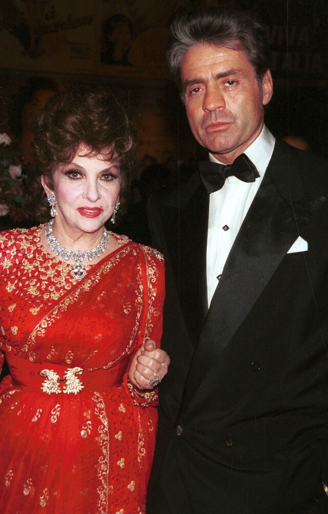 Com Roffredo Gaetani num evento da associação Boys' Towns of Italy em Nova Iorque, 2000.