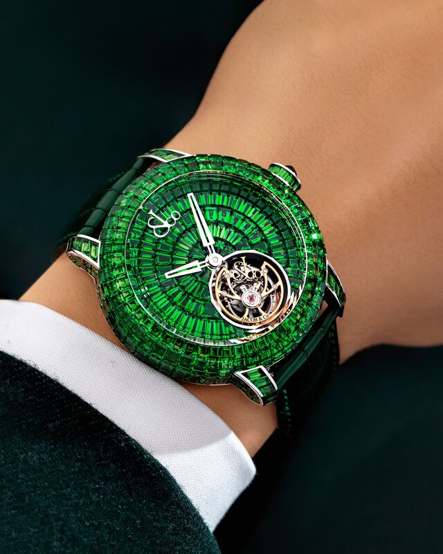 Caviar Tourbillon, um modelo da extravagante marca suíça Jacob & Co.