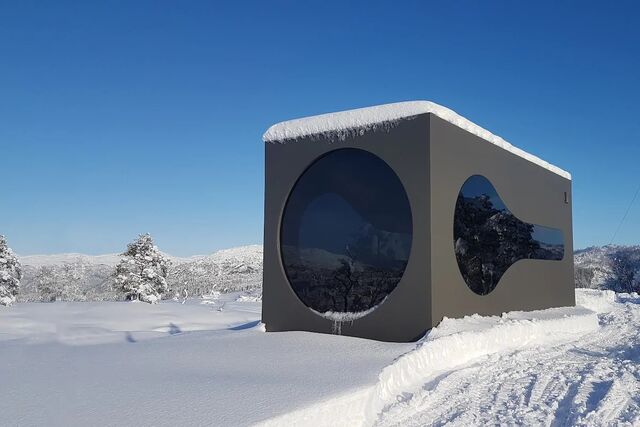 Uma birdbox na Noruega.