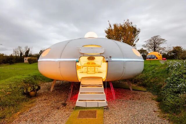 Uma nave espacial em Inglaterra.