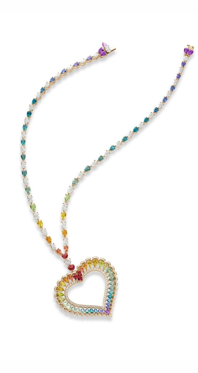 Colar Precious em ouro com pedras preciosas da coleção de Alta Joalharia, preço sob consulta, Chopard.