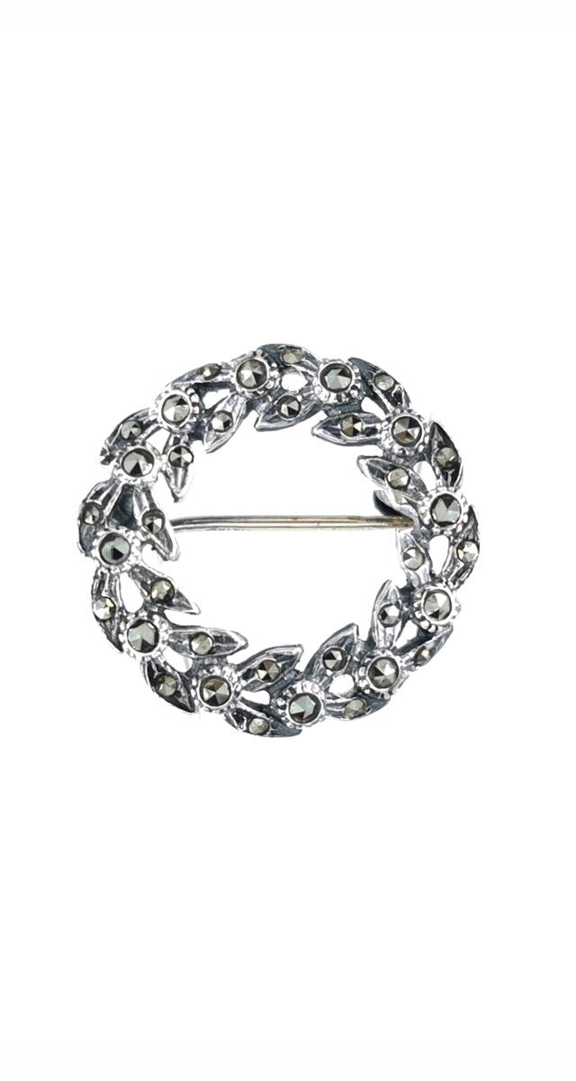 Alfinete Coroa Marcassites em prata,€49,00, Portugal Jewels.